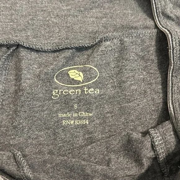 GREEN TEA SUPER SOFT CHARCOAL HEATHER PANTS LOUNGE COMFORT EVERYDAY - Picture 6 of 6